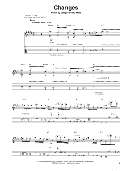 page one of Changes (Guitar Tab (Single Guitar))