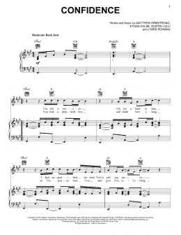 page one of Confidence (Piano, Vocal & Guitar Chords (Right-Hand Melody))