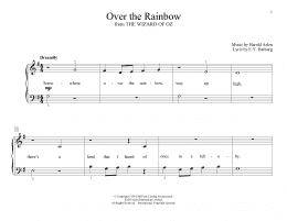 page one of Over The Rainbow (from The Wizard Of Oz) (arr. Christopher Hussey) (Educational Piano)