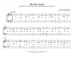 page one of Be Our Guest (from Beauty and The Beast) (arr. Christopher Hussey) (Educational Piano)