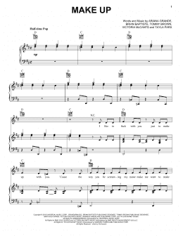page one of Make Up (Piano, Vocal & Guitar Chords (Right-Hand Melody))