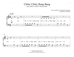 page one of Chitty Chitty Bang Bang (arr. Christopher Hussey) (Educational Piano)