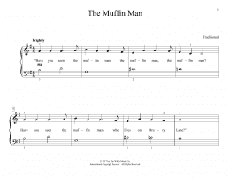 page one of The Muffin Man (arr. Christopher Hussey) (Educational Piano)