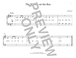 page one of The Wheels On The Bus (arr. Christopher Hussey) (Educational Piano)