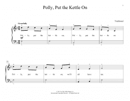 page one of Polly, Put The Kettle On (arr. Christopher Hussey) (Educational Piano)