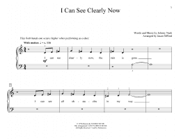 page one of I Can See Clearly Now (arr. Jason Sifford) (Educational Piano)