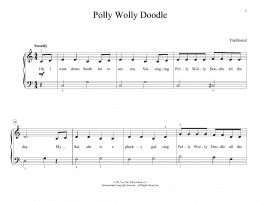 page one of Polly Wolly Doodle (arr. Christopher Hussey) (Educational Piano)