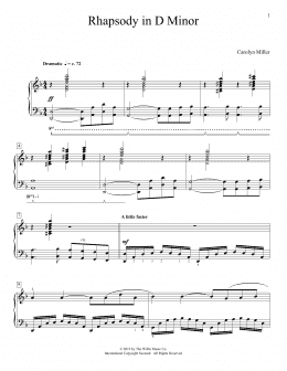 page one of Rhapsody In D Minor (Educational Piano)