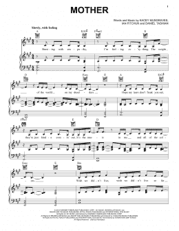 page one of Mother (Piano, Vocal & Guitar Chords (Right-Hand Melody))