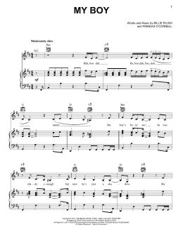 page one of my boy (Piano, Vocal & Guitar Chords (Right-Hand Melody))