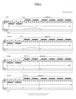 page one of Hike (Piano Solo)