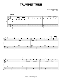 page one of Trumpet Tune (Easy Piano)