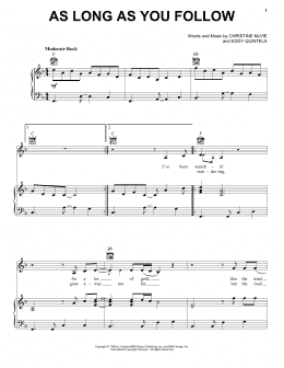 page one of As Long As You Follow (Piano, Vocal & Guitar Chords (Right-Hand Melody))