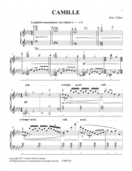 page one of Camille (Piano Solo)