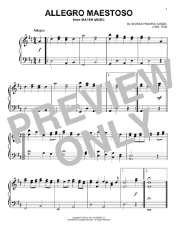 page one of Allegro Maestoso (Easy Piano)