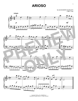 page one of Arioso (Easy Piano)