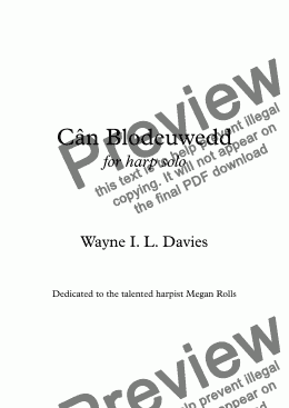 page one of Cân Blodeuwedd