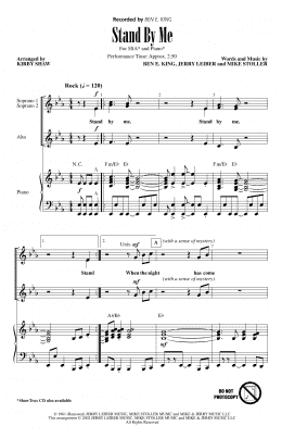 page one of Stand By Me (arr. Kirby Shaw) (SSA Choir)