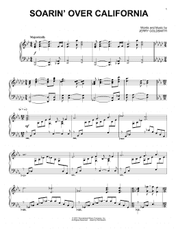 page one of Soarin' Over California (Piano Solo)