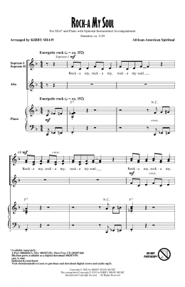 page one of Rock-A-My Soul (SSA Choir)