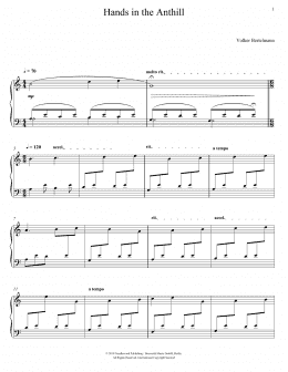page one of Hands In The Anthill (Piano Solo)