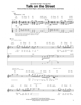 page one of Talk On The Street (Guitar Tab)