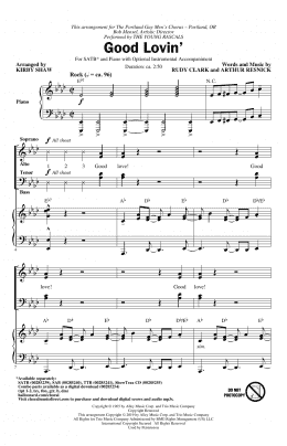 page one of Good Lovin' (arr. Kirby Shaw) (SATB Choir)