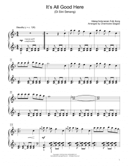 page one of It's All Good Here (Di Sini Senang) (arr. Charmaine Siagian) (Educational Piano)