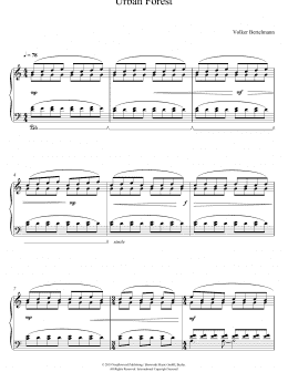 page one of Urban Forest (Piano Solo)