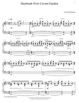 page one of Daybreak Over Covent Garden (Piano Solo)