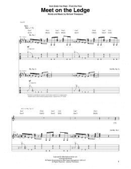 page one of Meet On The Ledge (Guitar Tab)