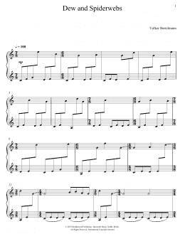 page one of Dew And Spiderwebs (Piano Solo)
