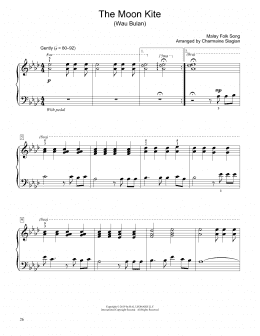 page one of The Moon Kite (Wau Bulan) (arr. Charmaine Siagian) (Educational Piano)