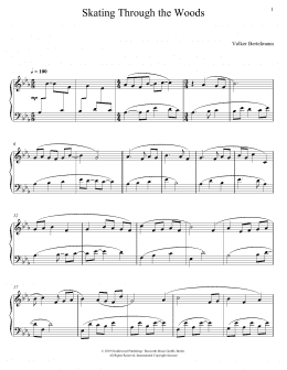 page one of Skating Through The Woods (Piano Solo)