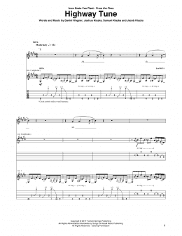 page one of Highway Tune (Guitar Tab)