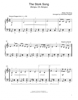 page one of The Stork Song (Bangau Oh Bangau) (arr. Charmaine Siagian) (Educational Piano)