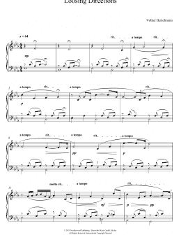 page one of Loosing Directions (Piano Solo)
