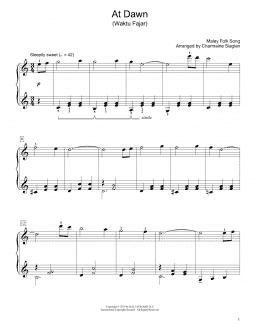 page one of At Dawn (Waktu Fajar) (arr. Charmaine Siagian) (Educational Piano)