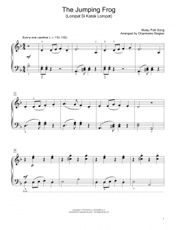 page one of The Jumping Frog (Lompat Si Katak Lompat) (arr. Charmaine Siagian) (Educational Piano)