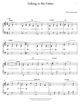 page one of Talking To My Father (Piano Solo)