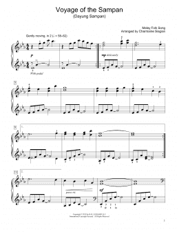 page one of Voyage Of The Sampan (Dayung Sampan) (arr. Charmaine Siagian) (Educational Piano)