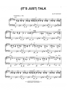 page one of (It's Just) Talk (Piano Solo)