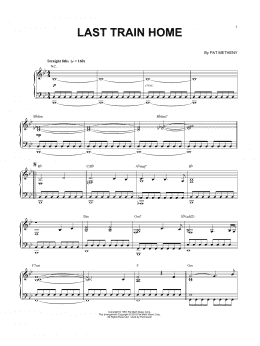 page one of Last Train Home (Piano Solo)