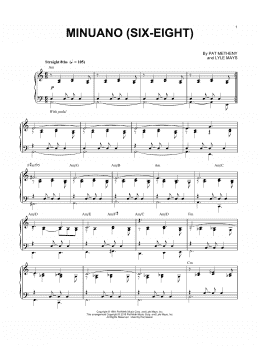 page one of Minuano (Six-Eight) (Piano Solo)