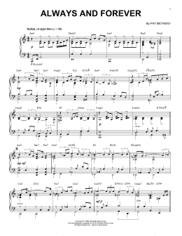 page one of Always And Forever (Piano Solo)