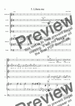 page one of Libera me (Requiem:Mass for All Saints)