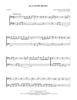 page one of Eleanor Rigby (Cello Duet)