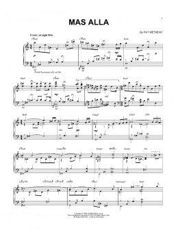 page one of Mas Alla (Piano Solo)