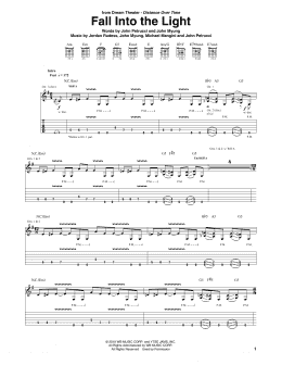 page one of Fall Into The Light (Guitar Tab)