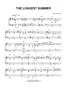 page one of The Longest Summer (Piano Solo)